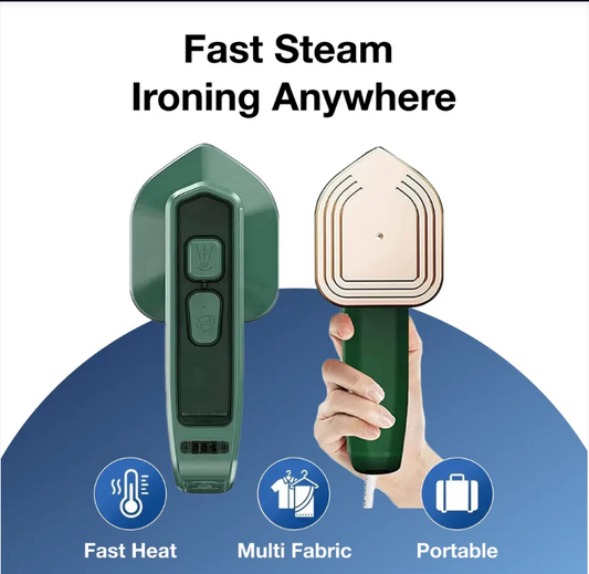 Mini Steamer & Iron: 2-in-1 Portable Travel Friendly